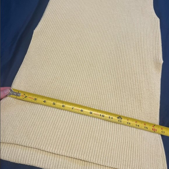 WILFRED Durandal Sleeveless Sweater Pastel Yellow - Size Medium - Picture 7 of 8